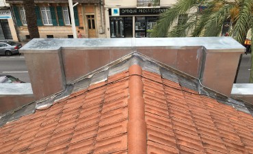 Habillage mur en Zinc