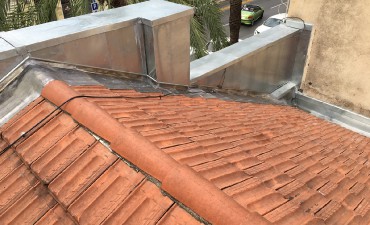 Habillage mur en Zinc